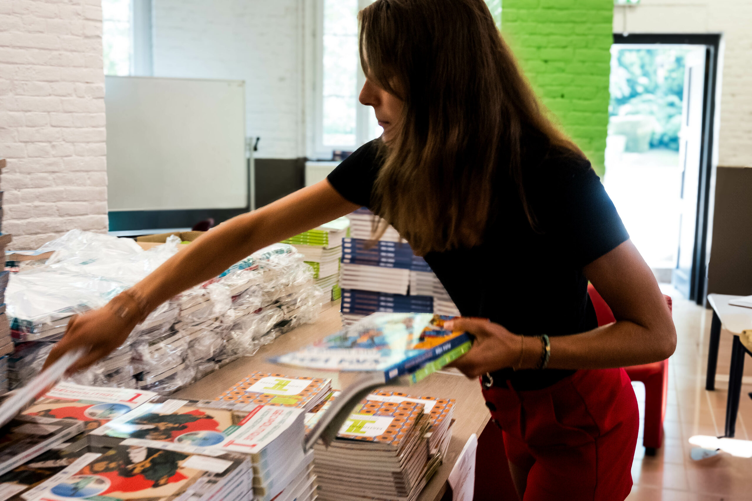 Gestion livres scolaires mise en sachet